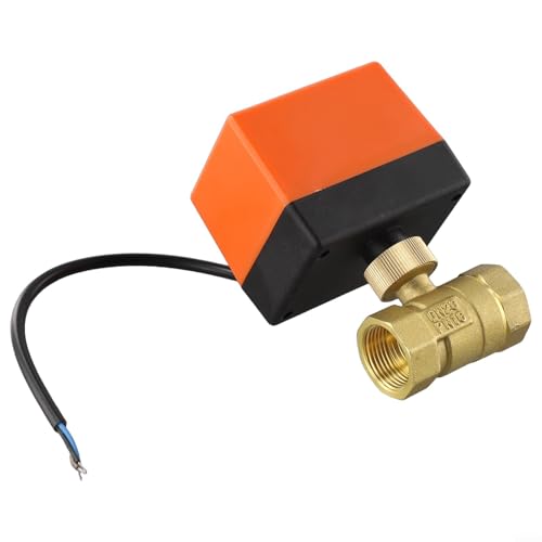Zwei-Wege-Kugelhahn DN20 6N Messing Elektroventil mit 3 Drähten 2 Steuerung für Kalt-Warmwasser-Heizung, Klimaanlage und Solaranlagen AC 220V Zwei-Wege-Kugelhahn DN20 6N Messing Elektroventil mit 3 Drähten 2 Steuerung für Kalt-Warmwasser-Heizung, Klimaanlage und Solaranlagen AC 220V von ReachMall