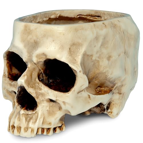 Readaeer Blumentopf in Form eines Totenkopfes von Readaeer