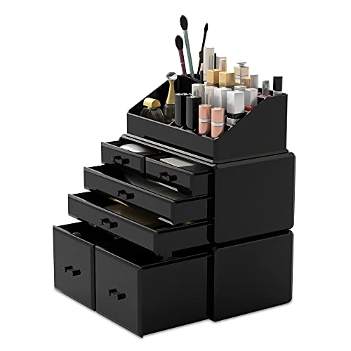 READAEER Makeup Organizer/Kosmetik Aufbewahrungsbox/Schmink Aufbewahrungskasten in 3 Lagen mit 6 Schubladen, ist für Schlafzimmer und Badzimmer geeignet READAEER Makeup Organizer/Kosmetik Aufbewahrungsbox/Schmink Aufbewahrungskasten in 3 Lagen mit 6 Schubladen, ist für Schlafzimmer und Badzimmer geeignet von READAEER