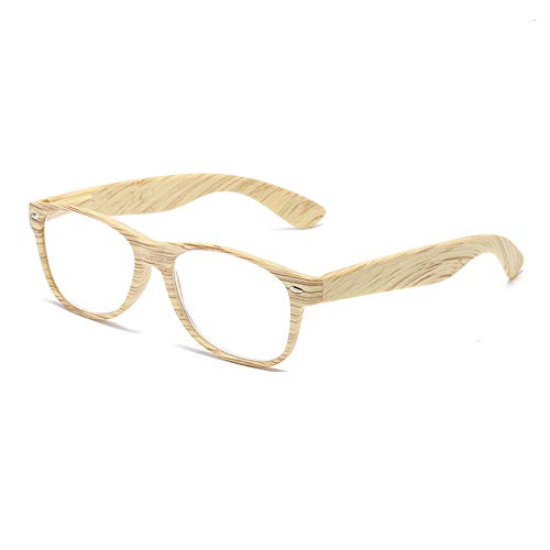 Reading Glasses Holzmaserung Lesebrille, Full HD Lesebrille, bequem und ermüdungsfrei, geeignet für Männer und Frauen von Reading Glasses