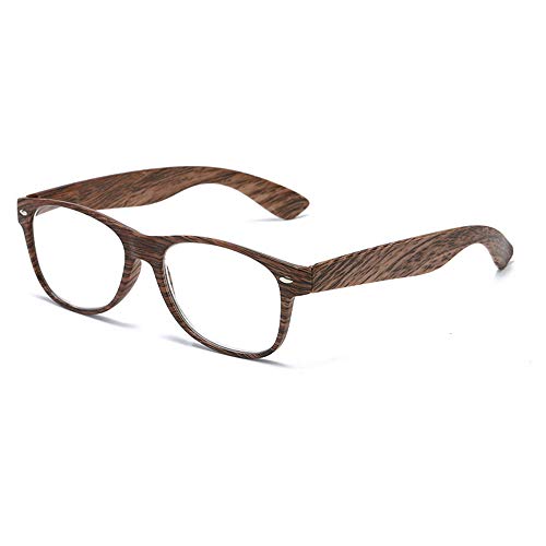 Reading Glasses Holzmaserung Lesebrille, Full HD Lesebrille, bequem und ermüdungsfrei, geeignet für Männer und Frauen von Reading Glasses