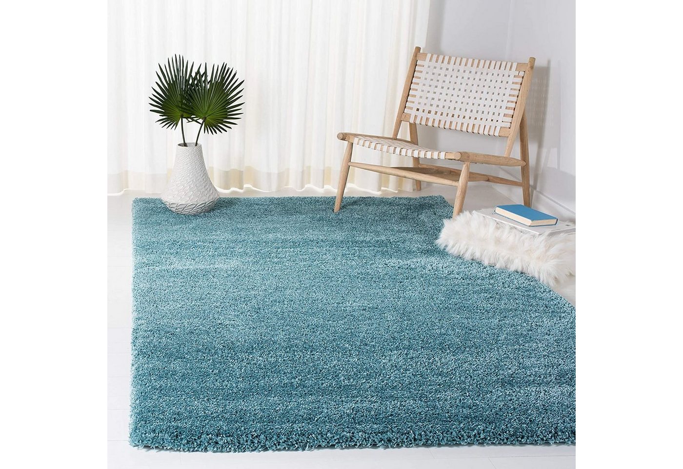 Hochflor-Teppich Superweicher einfarbiger handgetufteter Teppich, Ready Rugs von Ready Rugs