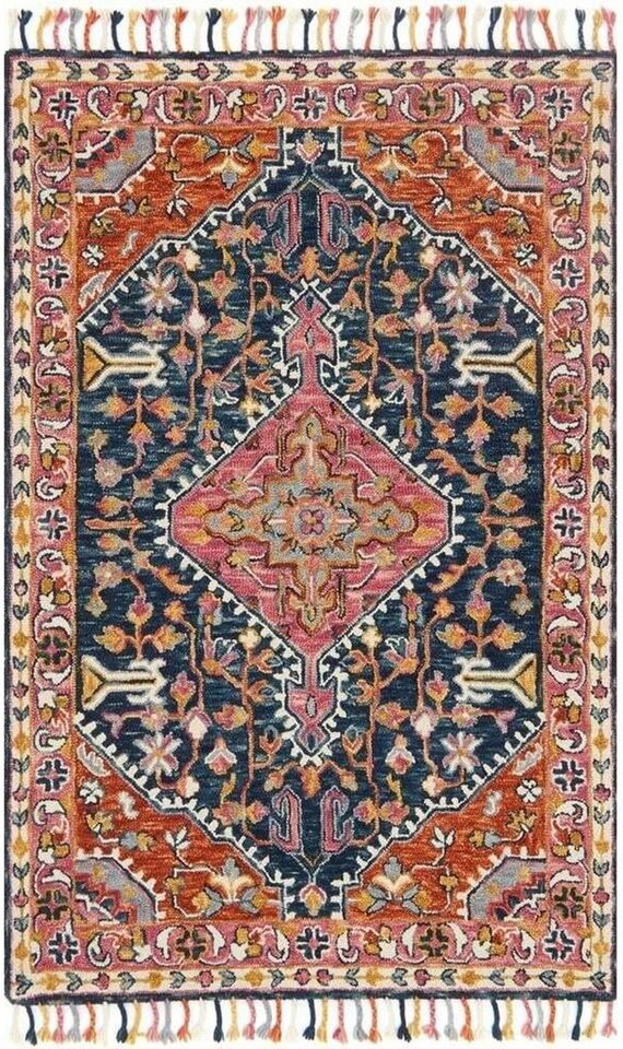 Ready Rugs Designteppich Fransen Loop-Teppichkollektion Rosa Blau Mehrfarbig von Ready Rugs
