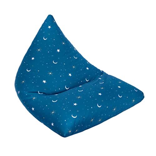 Ready Steady Bed Kinder Pyramiden Sitzsack | Bequeme Möbel für Kleinkinder | Weicher und sicherer Liegestuhl Kinder Sitzsack | Ergonomisch Gestaltet Sitz Spielzimmer (Moonlight) von Ready Steady Bed