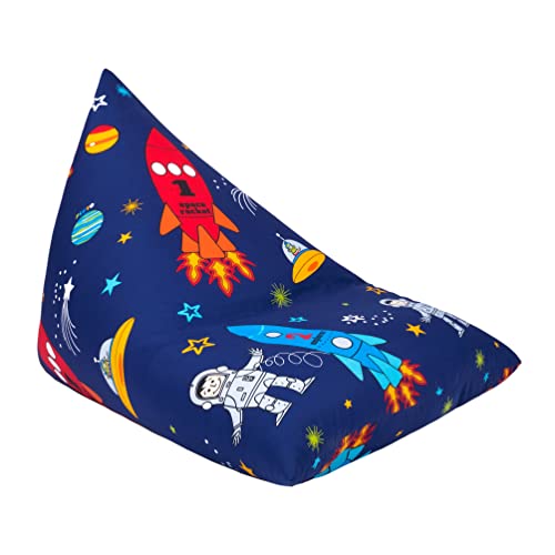 Ready Steady Bed Sitzsack für Kinder - Bodenkissen, Bean Bag, Sessel - Kinderzimmer Sitzkissen - Sitzsack mit Füllung (Space Boy) von Ready Steady Bed
