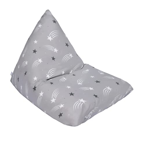 Ready Steady Bed Sitzsack für Kinder, Pyramidenform, bequeme Kleinkindmöbel, weich, kindersicher, Liegesitz / Spielzimmer (Sternschnuppen) von Ready Steady Bed