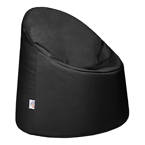 Ready Steady Bed Sitzsack für Kinder | Indoor beanbag Outdoor Sitzkissen Gaming Sitzsack | Wasserfeste Kindermöbel | Komfortables Bodenkissen | Ergonomisches Design Sitzsack mit Füllung (Schwarz) von Ready Steady Bed