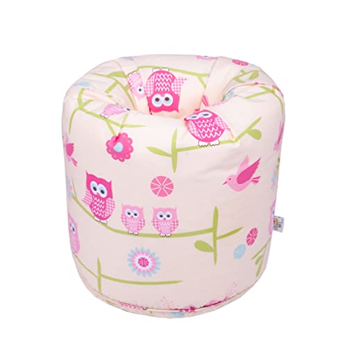 Ready Steady Bed Untersee Kinder Sitzsack | Bequeme Kleinkindmöbel | Weicher Kindersicherer Sitz Spielzimmer | Ergonomisch Gestaltet | Hergestellt in Großbritannien (Owls) von Ready Steady Bed