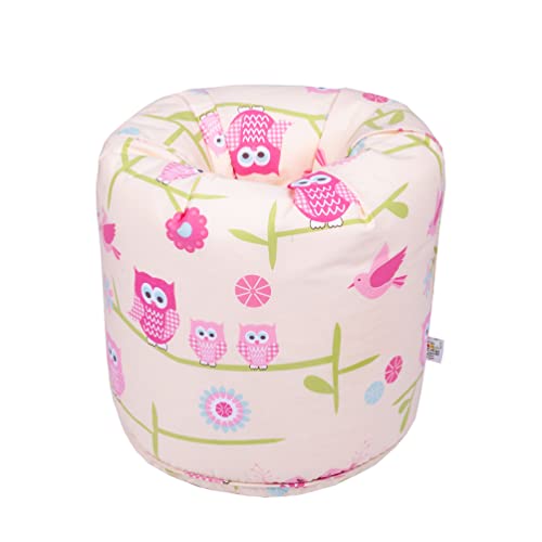 Ready Steady Bed Sitzsack Kinder mit füllung | Bequeme Kleinkindmöbel | Bodenkissen Kinder Sitzsack | Kindersitzsack Kinderzimmer Spielzimmer | Ergonomisch Gestaltet Bean Bag Kinder (Owls) von Ready Steady Bed