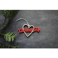 Kansas City Herz Ornament - Wählen Sie Ihre Farbe | Weihnachtsschmuck Einweihungsparty Geschenk Weihnachtsgeschenk Kc von ReadyGo