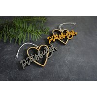 Pittsburgh Herz Ornament - Wählen Sie Ihre Farbe | Weihnachtsschmuck Einweihungsparty Geschenk Weihnachtsgeschenk von ReadyGo