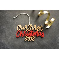 Wähle Dein Jahr Und Farbe | Unser Erstes Weihnachtsornament Brautpaar Geschenk Weihnachtsgeschenk Hochzeitsgeschenk Paar von ReadyGo