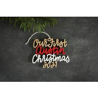 Wählen Sie Ihr Jahr, Phrase Und Farben | Unser/Mein Erster Austin Weihnachtsschmuck Christbaumkugel Einweihungsparty Geschenk Weihnachtsgeschenk von ReadyGo