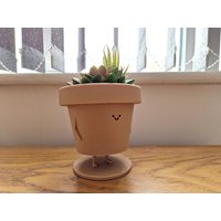 stehender Pflanzentopf | Blumentopf Übertopf Niedlicher Übertopf|Pflanzer Charakter|Innentopf|Kaktustopf|Sukkulente von ReadySetMade
