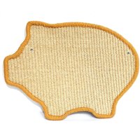 Primium Natur Sisal Design Kratzmatte in Schweinform; Teppich; Kratzenteppich Für Katzen von Readytopets
