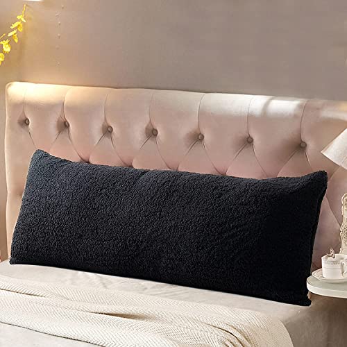 Reafort Ultra Soft Sherpa Körper-Kissen Cover/Case mit Reißverschluss Schwarz 21 "X54 Reafort Ultra Soft Sherpa Körper-Kissen Cover/Case mit Reißverschluss Schwarz 21 "X54 von Reafort