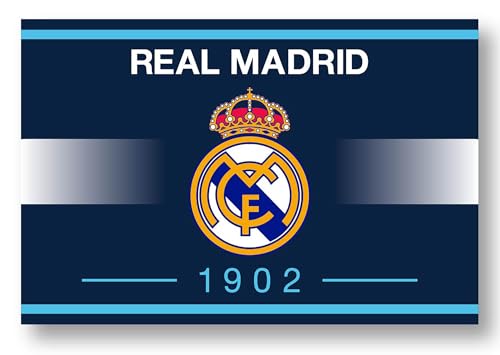 Real-Flagge, offizielle Real Madrid Kollektion, 100 x 150 cm von Real Madrid