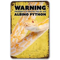 Warnung Albino Python Schlangenzeichen | Schlange Warnschild Zeichen Warnung Albino Python Schlangenzeichen | Schlange Warnschild Zeichen von RealCoolStickers