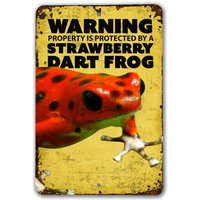 Warnung Dart Frog Zeichen | Frosch Warnschild Frog-Zeichen von RealCoolStickers