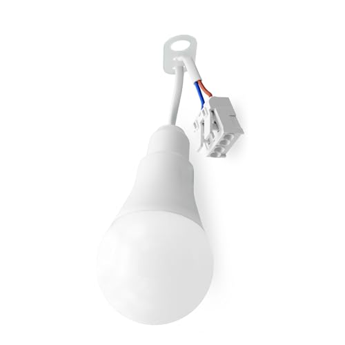 RealLED LED Baustellenfassung mit integriertem Leuchtmittel 12W 4000K (3 Stück) von RealLED