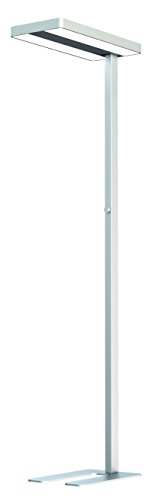 RealLED LED Büro Arbeitsplatz Deckenfluter Stehlampe Office 8000 Lumen Neutralweiß Idealer Bildschirmarbeitsplatz von RealLED