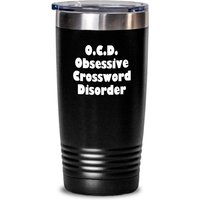Kreuzworträtsel Geschenk - Fan Tumbler Geschenkidee Obsessive Unordnung von RealPeopleGoods
