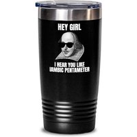 Lustiger Shakespeare Tumbler - Geschenk Thespian Geschenkidee Englisch Lehrer I Hear You Like Iambic Pentameter von RealPeopleGoods