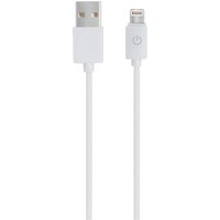 RealPower USB-Kabel USB 2.0 USB-A Stecker, Apple Lightning Stecker 1.00m Weiß 255649 von RealPower