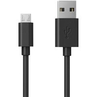 RealPower USB-Kabel USB 2.0 USB-A Stecker, USB-Micro-B Stecker 0.60m Schwarz 255651 von RealPower