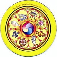 Magnet 8 Tibetan Auspicious Symbols ~ Kühlschrankmagnet Pin | 1293 von RealasiaDE