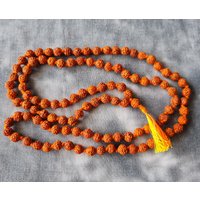 Rudraksha-Mala 6mm ~ Geknotet Shiva Original Aus Nepal | 1537 von RealasiaDE