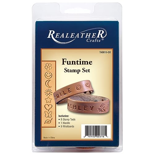 Realeather Crafts Leder Lederwaren Kit Funtime Stempel Set von Realeather Crafts