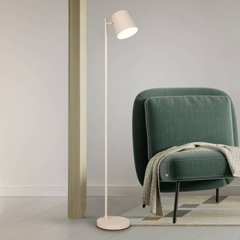 LED-Akku-Stehleuchte Blake, sand, Metall, dimmbar von Reality Leuchten