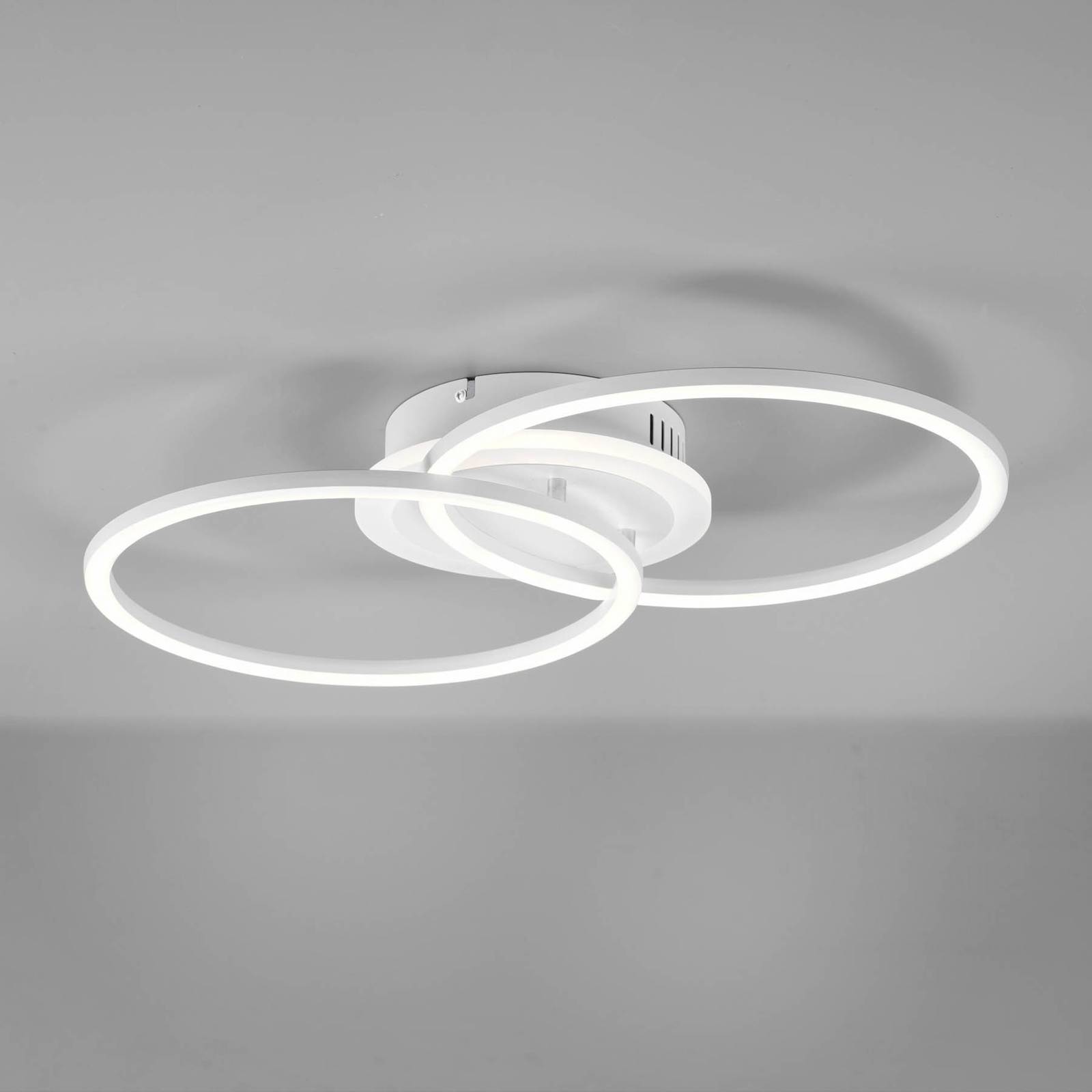 LED-Deckenleuchte Venida im Ringdesign, weiß von Reality Leuchten
