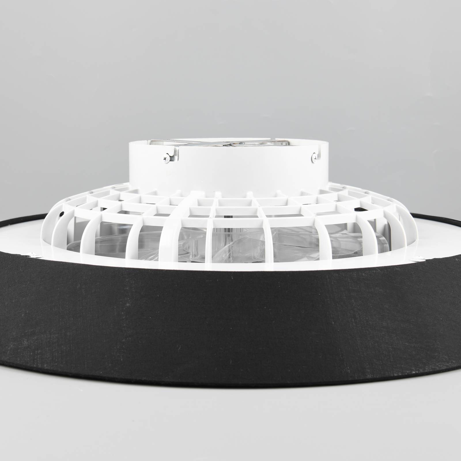 LED-Deckenventilator Varberg, leise, Ø 55 cm, CCT, schwarz von Reality Leuchten