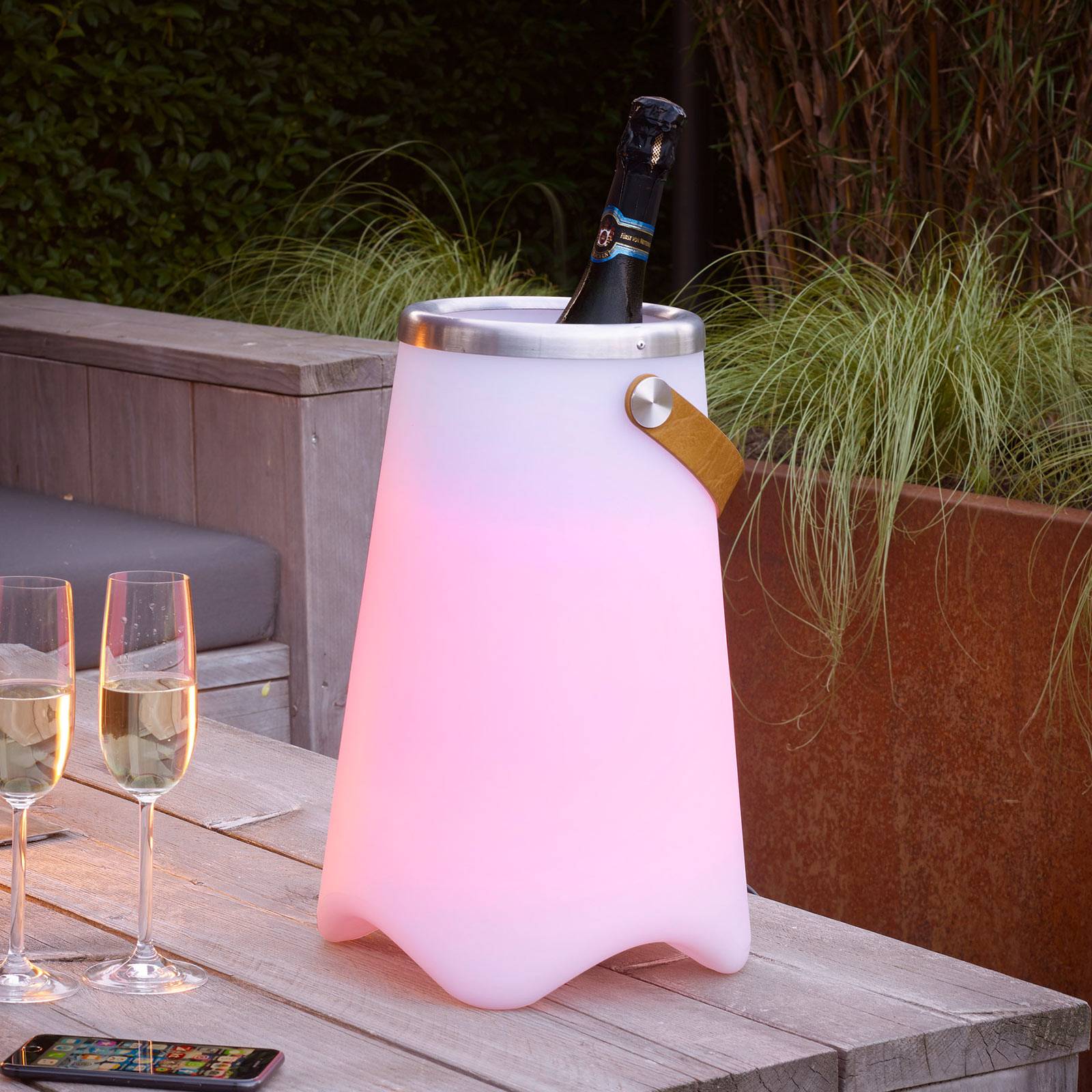 LED-Tischlampe Jamaica mit Bluetooth-Lautsprecher von Reality Leuchten