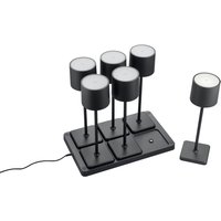 REALITY Leuchten LED Außen-Tischleuchte "Fernandez" LED-Board 1 Stk. Farbwechsler warmweiß - kaltweiß Set 6-teilig inkl Induktion-Ladestation Garten Akku Tischlampe dimmbar REALITY Leuchten LED Außen-Tischleuchte "Fernandez" LED-Board 1 Stk. Farbwechsler warmweiß - kaltweiß Set 6-teilig inkl Induktion-Ladestation Garten Akku Tischlampe dimmbar von Reality Leuchten