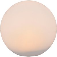 REALITY Leuchten LED Solarleuchte "MELO, Kugel Gartenleuchte Akku Solar, mit Erdspieß, Fernbedienung", 1 flammig, Leuchtmittel LED-Board  LED fest integriert, Solar Kugellampe, RGB Farbwechsel, Dämmerungssensor, Memoryfunktion von Reality Leuchten