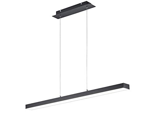 Reality Leuchten Agano R32801132 LED Pendelleuchte, Metall, 18 Watt, Schwarz Matt, 4x fach Touch von RL LIVE YOUR LIGHT