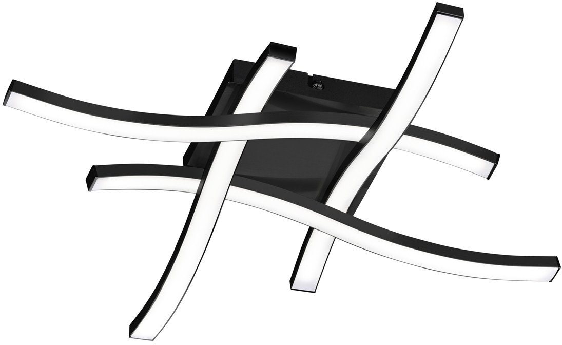 Reality Leuchten Deckenleuchte Reality LED Deckenleuchte Route schwarz - matt, Inkl. Leuchtmittel, Nicht dimmbar nicht Smart Home-fähig ohne Bewegungsmelder Reality Leuchten Deckenleuchte Reality LED Deckenleuchte Route schwarz - matt, Inkl. Leuchtmittel, Nicht dimmbar nicht Smart Home-fähig ohne Bewegungsmelder von Reality Leuchten