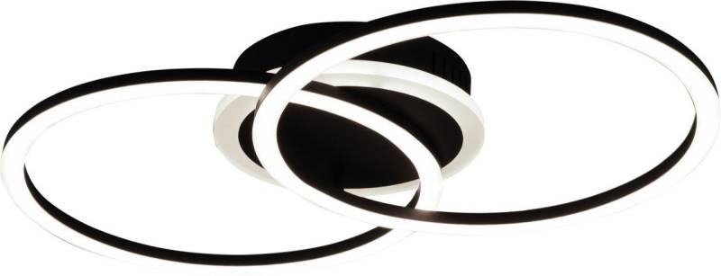 Reality Leuchten Deckenleuchte Reality LED Deckenleuchte VENIDA schwarz matt, Inkl. Leuchtmittel, Dimmbar nicht Smart Home-fähig ohne Bewegungsmelder von Reality Leuchten