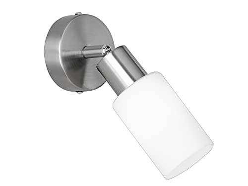 RL LIVE YOUR LIGHT Reality Leuchten Wandspot Mars R80011007, Metall Nickel matt, Glas matt weiß, 1 x E14 RL LIVE YOUR LIGHT Reality Leuchten Wandspot Mars R80011007, Metall Nickel matt, Glas matt weiß, 1 x E14 von RL LIVE YOUR LIGHT