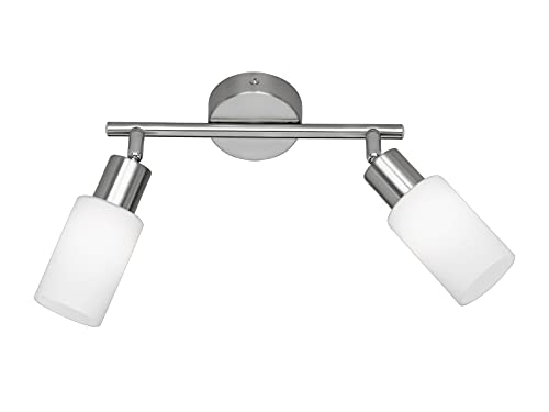 Reality Leuchten R80012007 Deckenleuchte Mars, Nickel, 2 x E14, 1 Stück (1er Pack) Reality Leuchten R80012007 Deckenleuchte Mars, Nickel, 2 x E14, 1 Stück (1er Pack) von RL LIVE YOUR LIGHT