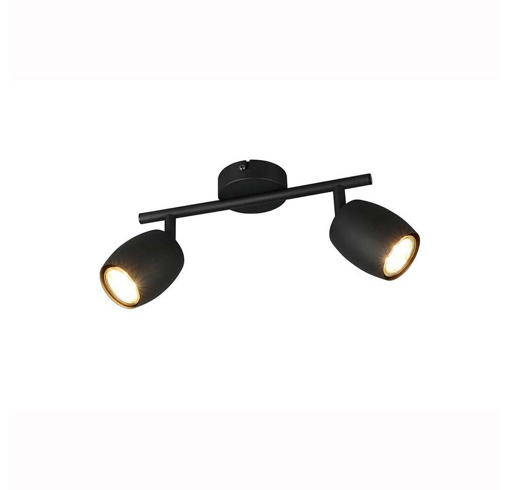 Reality Leuchten Deckenspot, Leuchtmittel nicht inklusive, Deckenleuchte Deckenlampe Wohnzimmerlampe schwarz GU10 2 flammig B Reality Leuchten Deckenspot, Leuchtmittel nicht inklusive, Deckenleuchte Deckenlampe Wohnzimmerlampe schwarz GU10 2 flammig B von Reality Leuchten