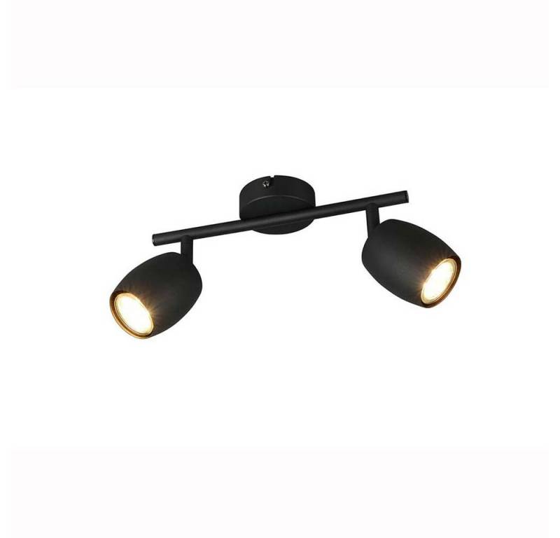 Reality Leuchten Deckenspot, Leuchtmittel nicht inklusive, Deckenleuchte Deckenlampe Wohnzimmerlampe schwarz GU10 2 flammig B von Reality Leuchten