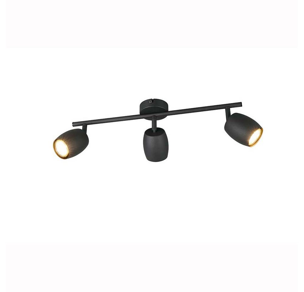 Reality Leuchten Deckenspot, Leuchtmittel nicht inklusive, Deckenleuchte Deckenlampe Wohnzimmerlampe schwarz GU10 3 flammig B Reality Leuchten Deckenspot, Leuchtmittel nicht inklusive, Deckenleuchte Deckenlampe Wohnzimmerlampe schwarz GU10 3 flammig B von Reality Leuchten