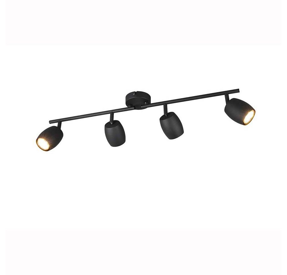 Reality Leuchten Deckenspot, Leuchtmittel nicht inklusive, Deckenleuchte Deckenlampe Wohnzimmerlampe schwarz GU10 4 flammig B Reality Leuchten Deckenspot, Leuchtmittel nicht inklusive, Deckenleuchte Deckenlampe Wohnzimmerlampe schwarz GU10 4 flammig B von Reality Leuchten
