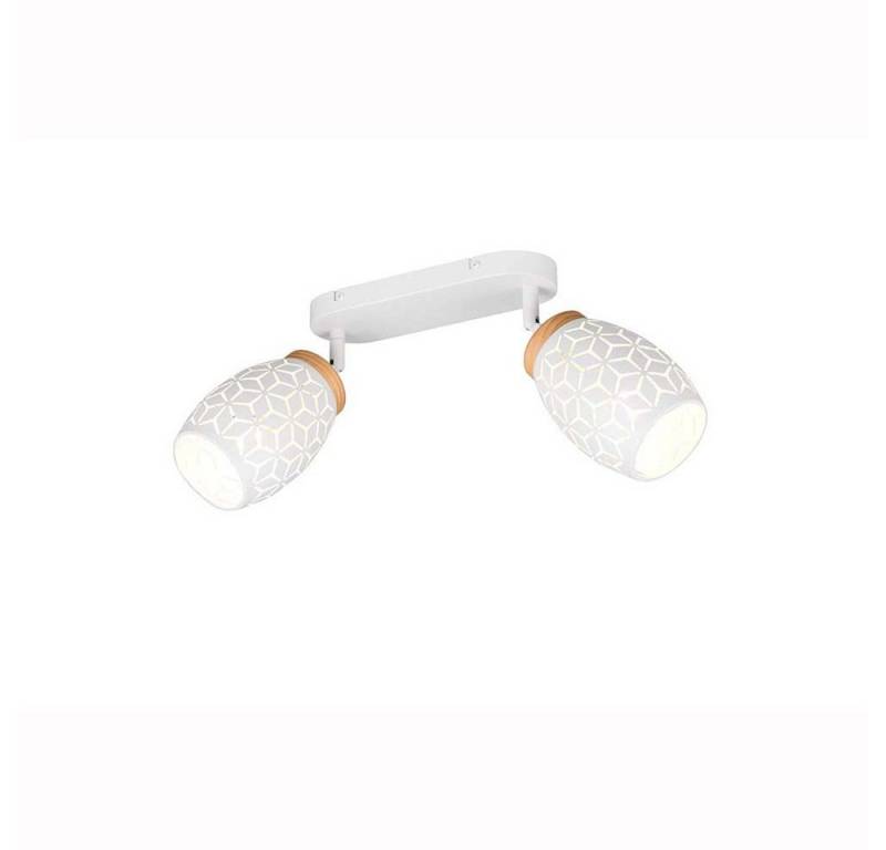 Reality Leuchten Deckenspot, Leuchtmittel nicht inklusive, Deckenleuchte Spotleuchte Spotlampe Metall weiß E14 drehbar L 28 cm von Reality Leuchten