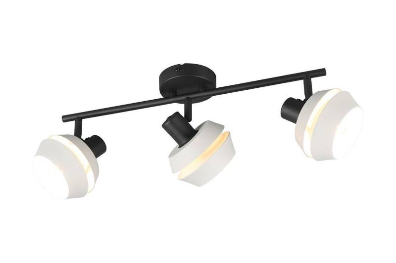 Reality Leuchten Deckenstrahler ISLA, 3-flammig, Grau, Schwarz, Glas, Metall, ohne Leuchtmittel, Verstellbar, B 54 x H 21 x T 21 cm Reality Leuchten Deckenstrahler ISLA, 3-flammig, Grau, Schwarz, Glas, Metall, ohne Leuchtmittel, Verstellbar, B 54 x H 21 x T 21 cm von Reality Leuchten