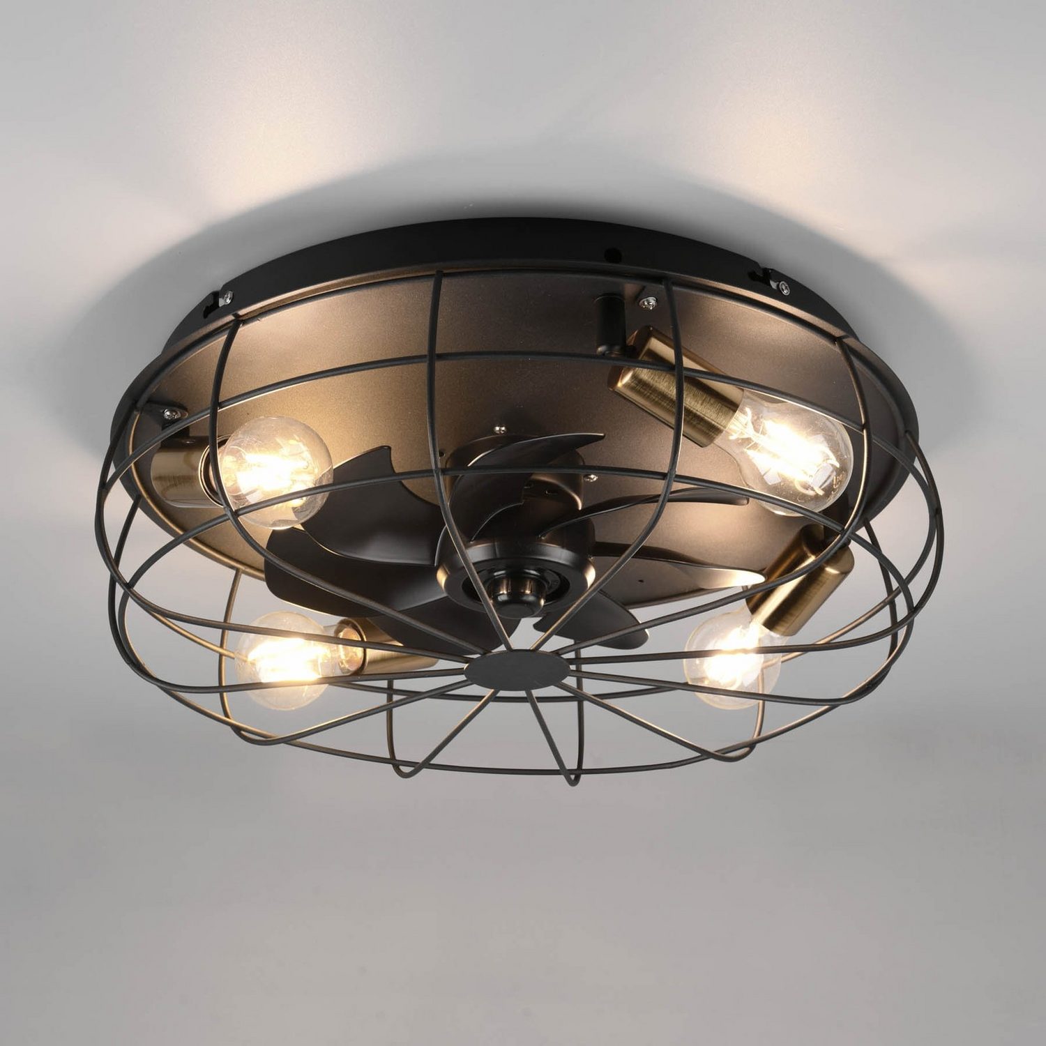 Reality Leuchten Deckenventilator Ventilator Mit Beleuchtung Deckenlampe Leuchte B-Ware von Reality Leuchten